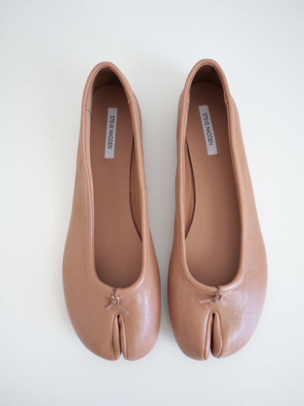 Steve Madden Calico Leather Split Toe Ballet Flats | 11 - Picture 6 of 8